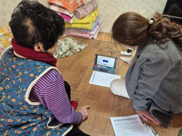 응급관리요원 가정방문 및 장비 확인