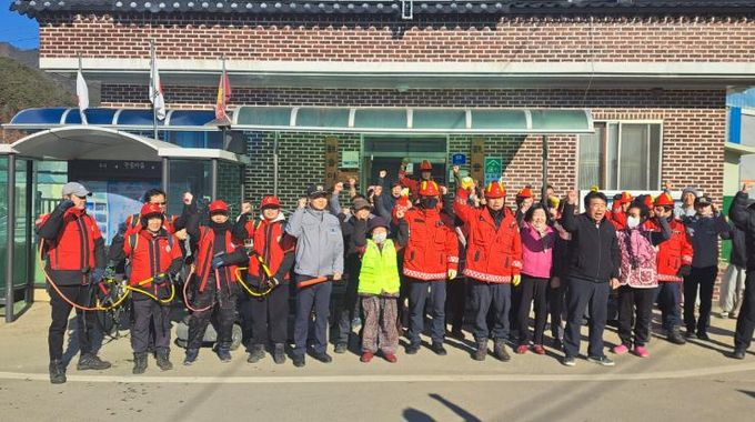 합천군, 초고속 산불재난 대비 주민대피 훈련 실시