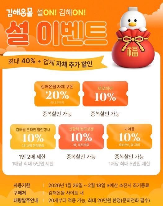 김해시 농특산물 브랜드 가야뜰, 설맞이 할인행사로 풍성한 혜택 제공