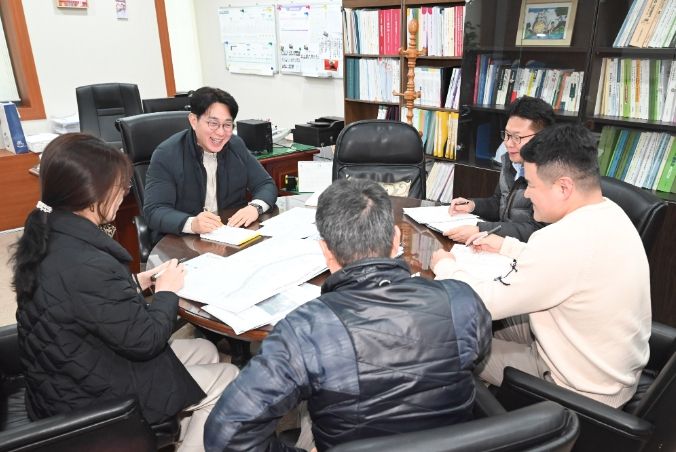 방인섭 의원, 종합건설본부와 장생포순환도로 마지막 확장구간 초기 공사 점검간담회