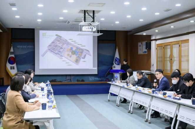 남해군, 다가치키움센터 인테리어 실시설계 용역 보고회