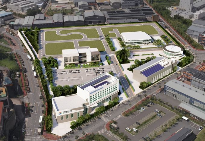 미래자동차클러스터 단지 조감도