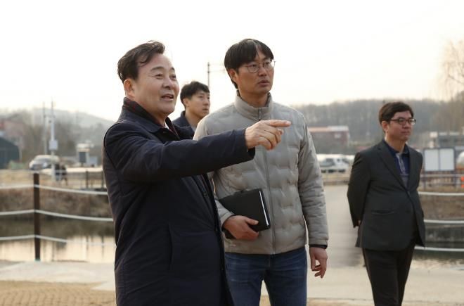 김성제 의왕시장, 왕송호수공원 일대 현장 점검