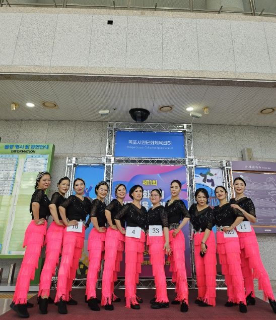 광양시 성황스포츠센터 라인댄스 수강생들, 제11회 목포 평화통일 전국무용경연대회 대상 수상