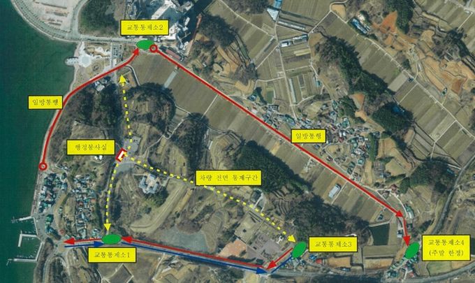 사천시, 선진공원 벚꽃 개화기‘차량 통제 및 일방통행 ’실시