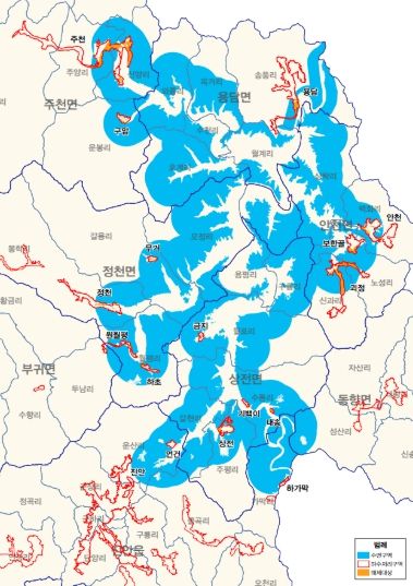 (위치도)20년 묶인 진안 용담호 규제 빗장 풀렸다… 수변구역 1.251㎢ 해제 확정