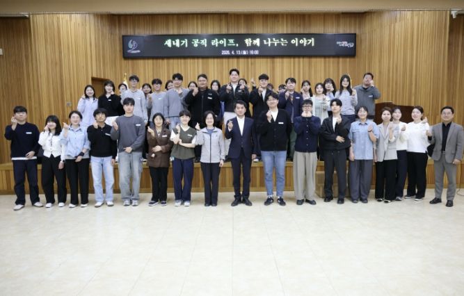 최재형 보은군수, 신규공무원 공직 첫걸음 든든한 동행