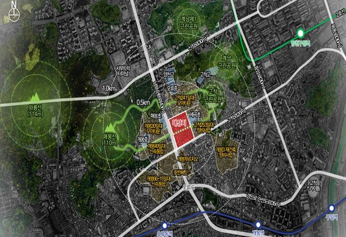 위치도 (구로구 개봉동 120-1일대)